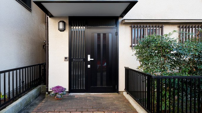 A welcoming front door for house interior.